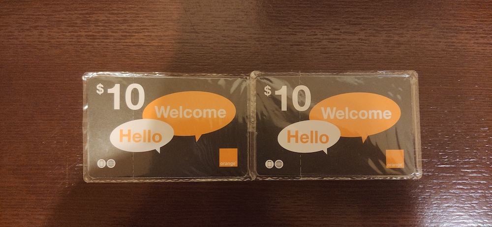 利比里亚当地的Orange电话卡1