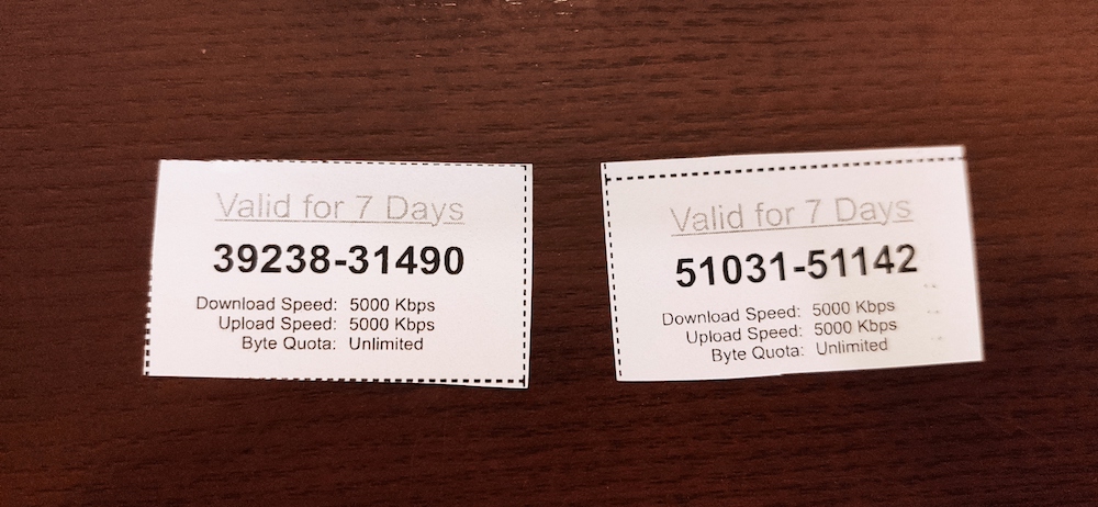 当地酒店WIFi登录账号